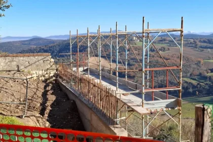 Muro Belvedere di Amelia con il paesaggio circostante.