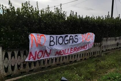 Vista panoramica di Ponte Caldaro, luogo previsto per il biodigestore di Metanar Srl.