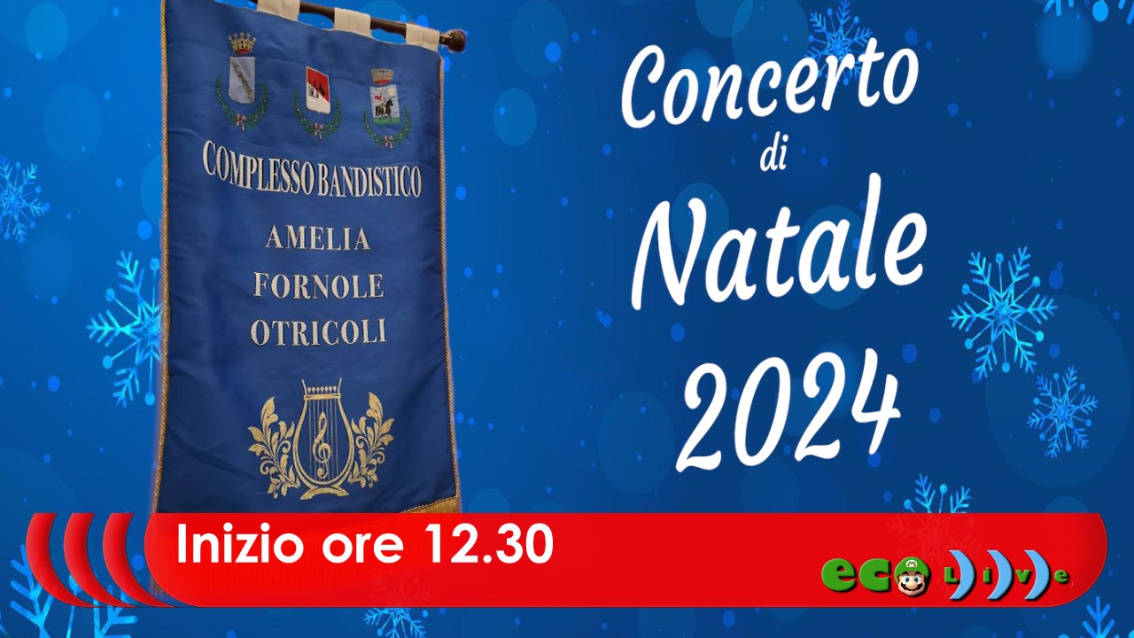 Concerto di Natale in Streaming: Un'ora di Musica con il Complesso Bandistico Amelia-Fornole-Otricoli